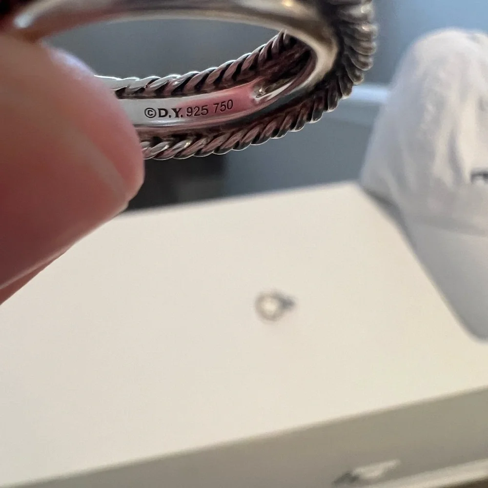 David Yurman Gold and Silver Cable Ring - Picture 4 of 9